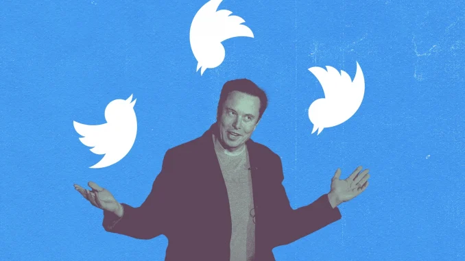 Musk acquired the social media platform Twitter for $44 billion and immediately began implenting changes.