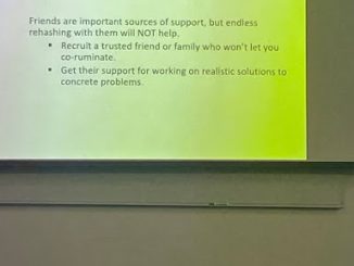 A slide from Professor Lisa Phillips’s “The Breakup Workshop” presentation.