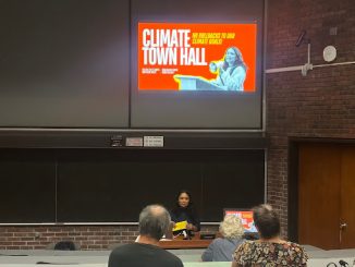 Assemblymember Sarahana Shrestha came to campus on September 17 to hold a town hall informing constituents about New York’s progress on its climate goals, including its renewable energy targets.